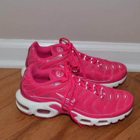 Nike Air Max Plus Hot Pink/white Women's DR9886-600 Size 7 Athletic sneakers - Picture 3 of 10